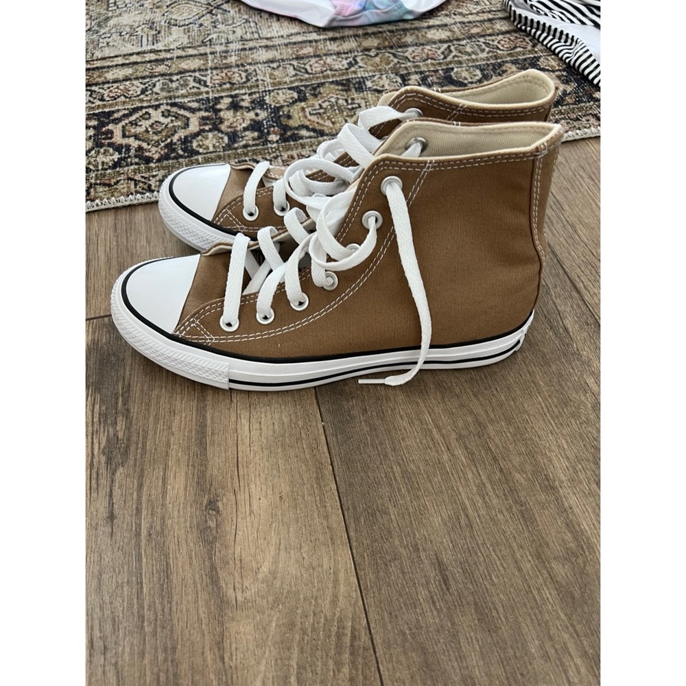 Women’s  Tan High-Top Sneakers size 7